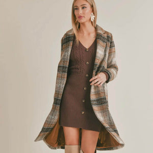 So Much to Love Plaid Coat