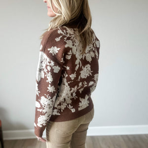 Floral Brushed Sweater