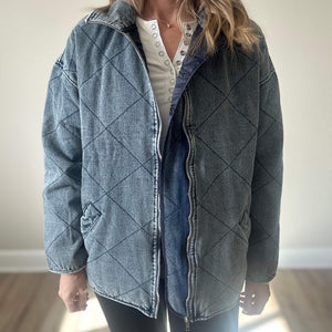 Denim Quilted Jacket