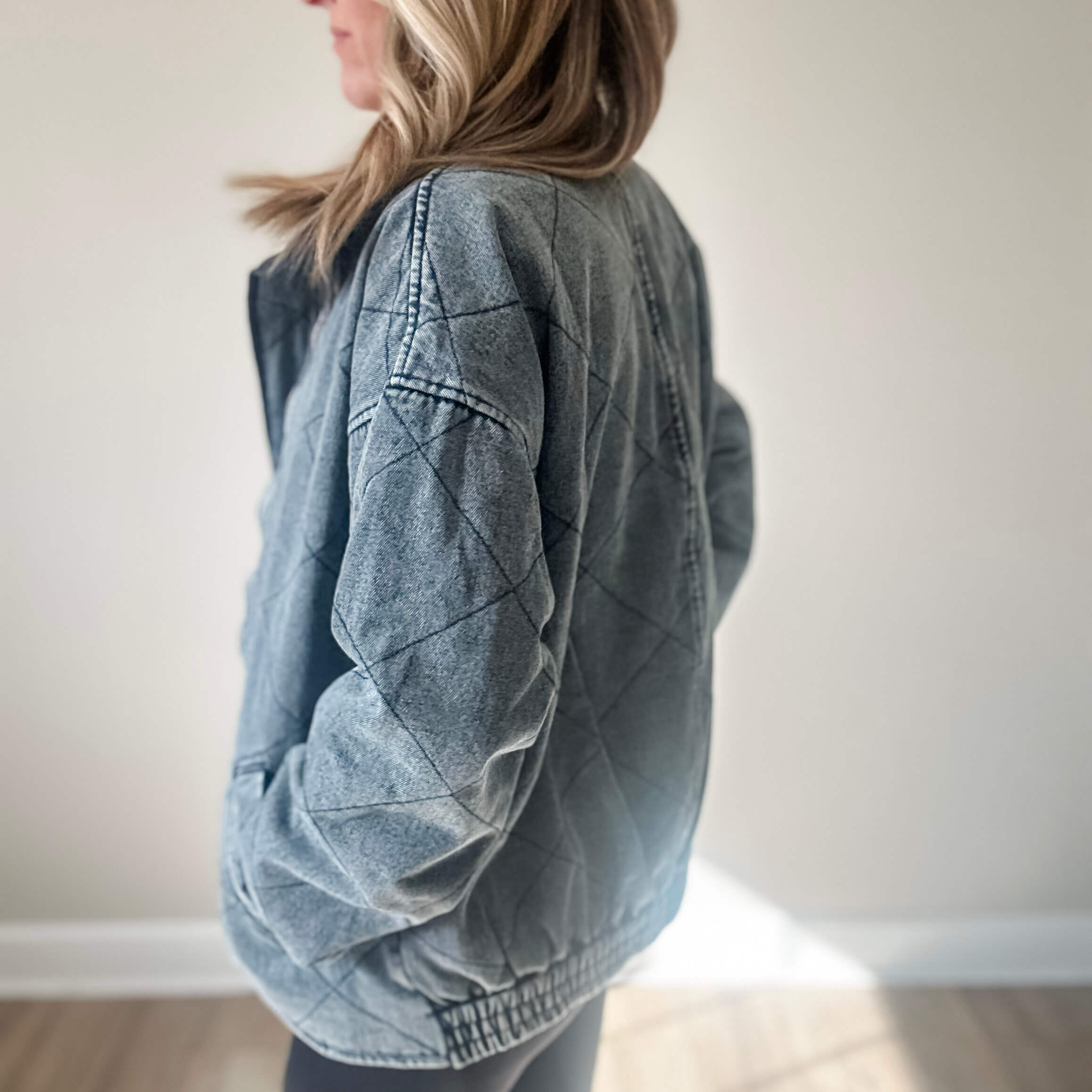 Denim Quilted Jacket