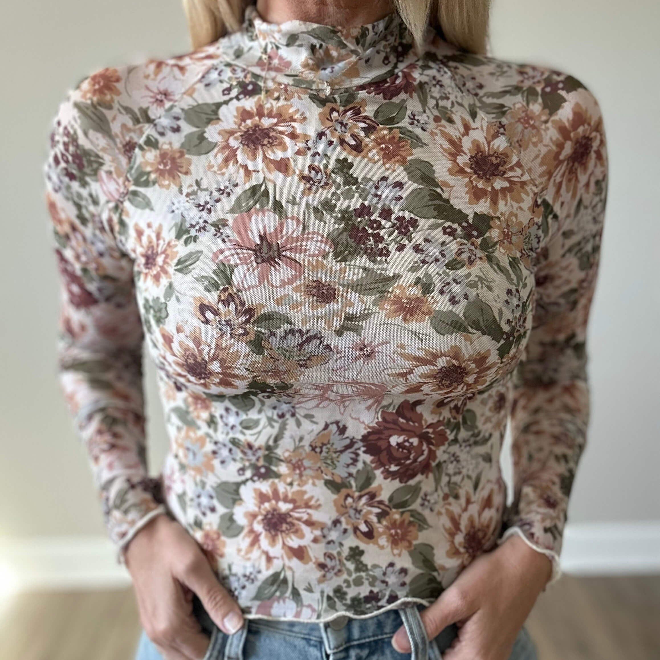 Floral Mesh Top 3.0